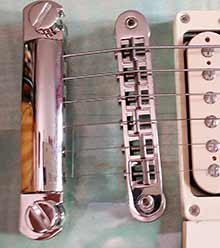 Gibson Stop Tail Bridge bzw fester Steg einer Gibson Gitarre